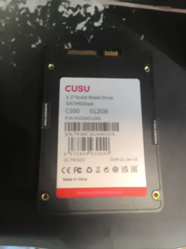 SSD 512GB CUSU SATA III 2.5" - Novo (Fora da Caixa)