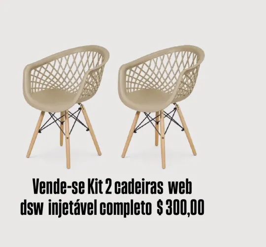 Kit com 2 cadeiras Web DSW Injetáveis