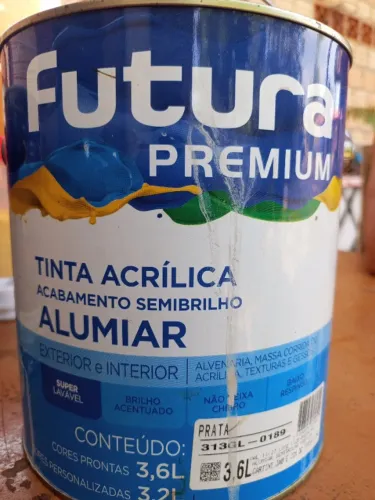Tinta Futura Premium - Semi brilho - Cor Prata