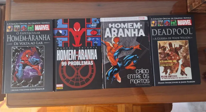 Quarteto de Quadrinhos Spider-man e Dead Pool
