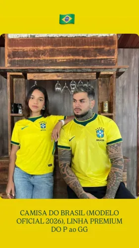 Camisa do Brasil Feminina e Masculina 
