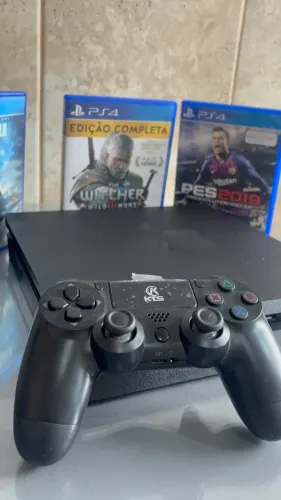 PS4 SLIM 1TB + JOGOS