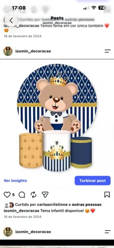Capa de decoração de festa