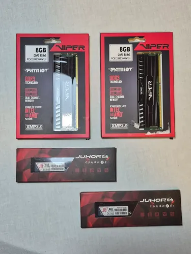 Memória RAM 32GB DDR3 1600MHz 4x8GB Patriot + Juhor