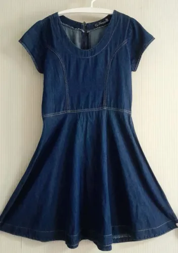 01 Vestido Jeans Azul (GG) - R$ 60