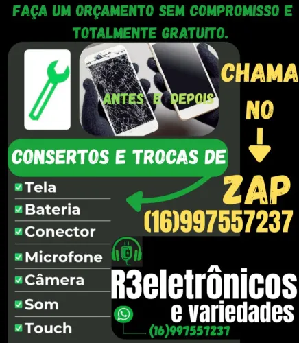 Consertamos celular de todas as marcas