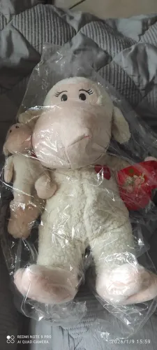 Pelúcia Coleção Mãe e Filho Ovelha, NOVO