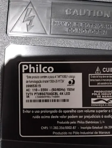 Vendo placa da fonte TV Philco 65 polegadas