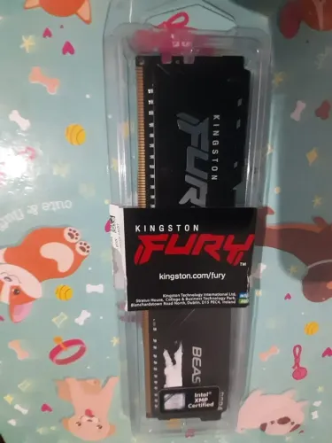 Memória Nova Ddr4 Kingston Fury Beast, 32Gb, 3200Mhz
