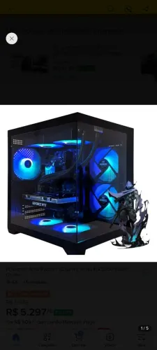 Pc gamer ryzen 5 5500 Rx 7600 16gb Ram Ssd 1tb