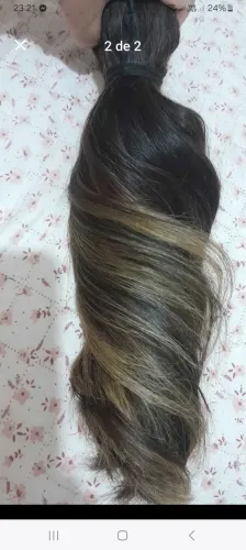 Cabelo humano  com mechas
