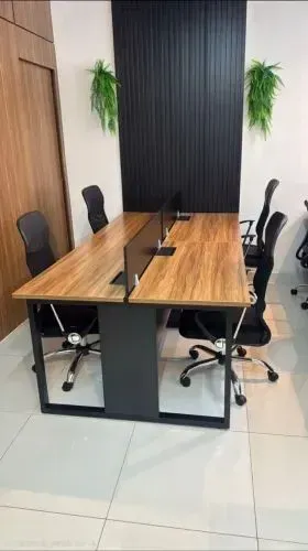 Mesa Ilha Estação de Trabalho 04 Pessoas - Escritório