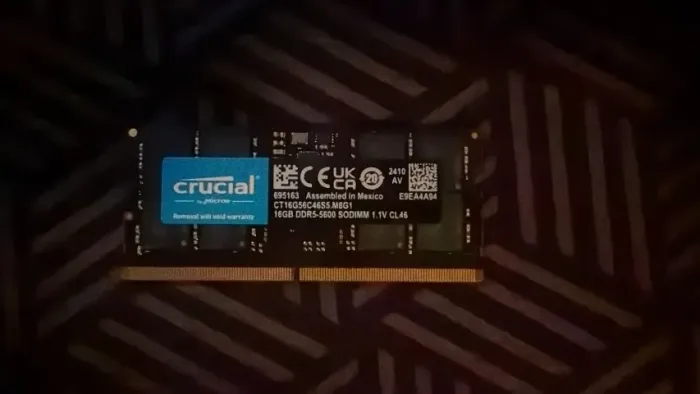 Memoria ram DDR5 16GB Crucial
