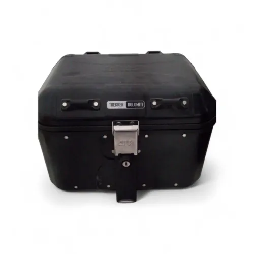 Bauleto Givi Trekker Outback Black Line 58 Litros - Alumínio (Cabe 2 Capacetes) Baú moto