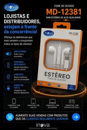 FONE ESTÉRIO MD-12381