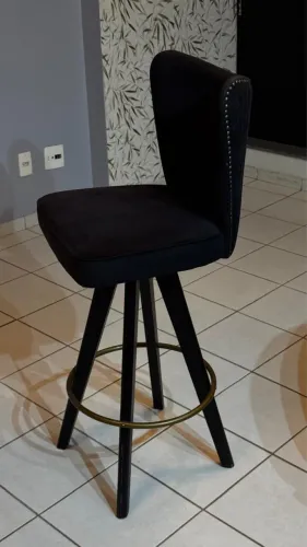Banqueta Alta Estofada 