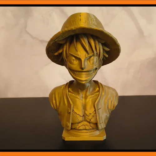Busto Personalizado Monkey D. Luffy - Impressão 3D 