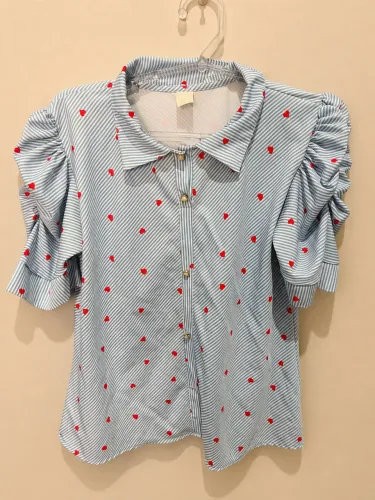 Blusas sociais corações
