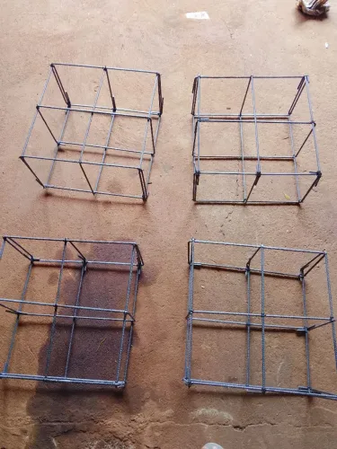 4 Sapatas 45x45 para construção