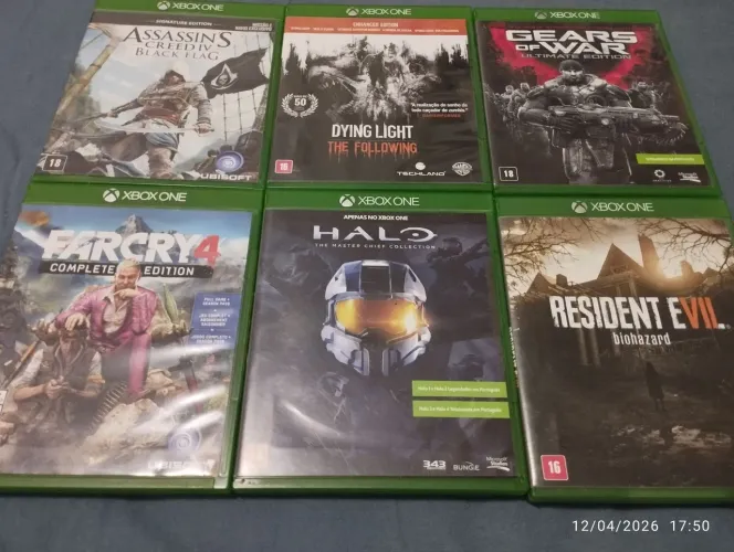 Jogos XBOX ONE mídia física - Coleção completa R$400 e individual R$80 cada.