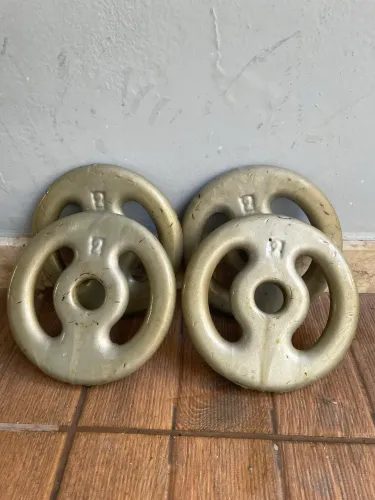 Anilhas de 2 kg. 