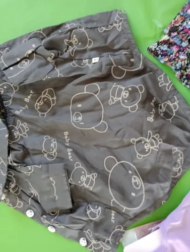 Conjunto 3 pecas roupinhas de gatinhos