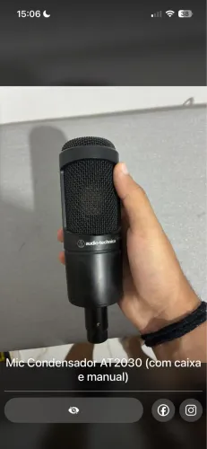 Microfone Condensador Audio-Technica AT2035 - Profissional