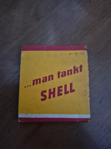 Caixa de Fósforos Shell Alemã Antiga 