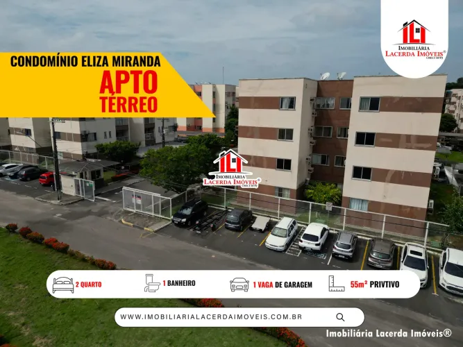 Residencial Eliza Miranda - Apartamento 2 Quartos Térreo com Lazer Completo no Distrito In