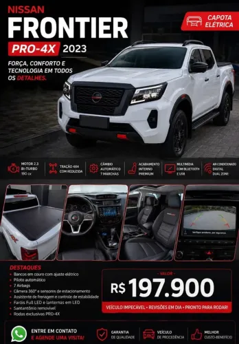 Nissan Frontier Pro4x CD 4X4 2.3 Bi-TB Die. AUT 2023