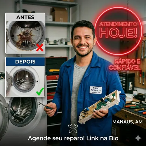 Técnico em máquinas de lavar e micro-ondas