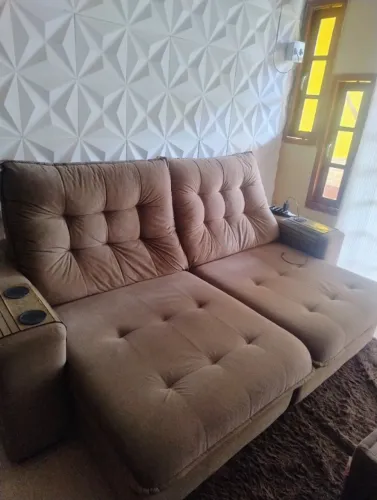 Sofá retrátil 4 lugares