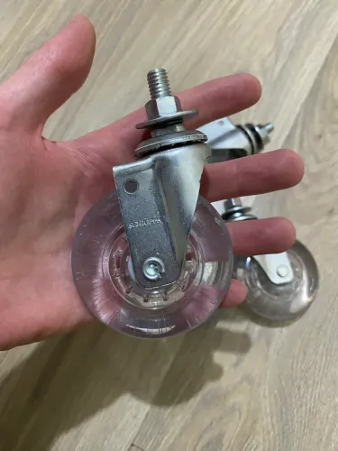 4 Rodízios rodinhas espiga giratório 3 polegadas gel (50kg) - SCHIOPPA