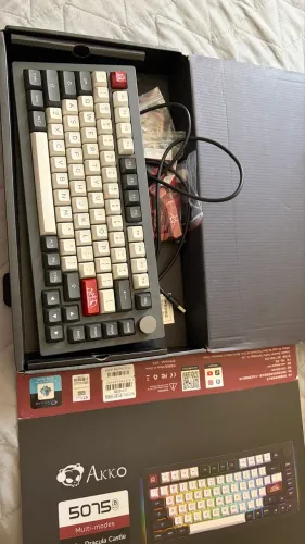 TECLADO MECANICO GAMER AKKO 5075B PLUS-S DRACULA CASTLE, RGB, SWITCH AKKO CREAM BLUE