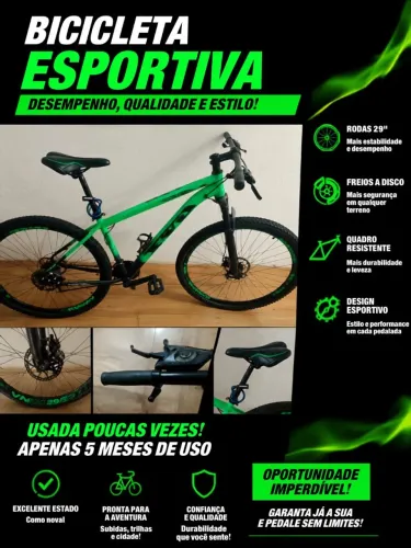 Bicicleta esportiva aro 29