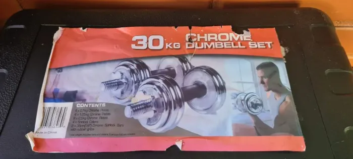 30 kg CHOROME DUMBBELL SET R$649,00 no ML