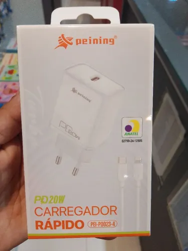 Carregamento Rapido Tipo C x Lightning 20W