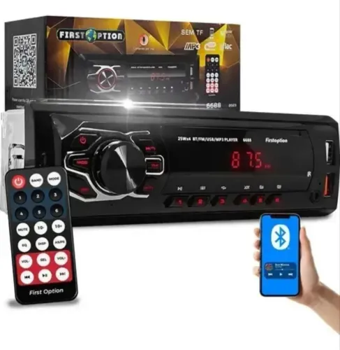 Aparelho de Som Automotivo Bluetooth 5.0 USB FM MP3 - Novo e Lacrado