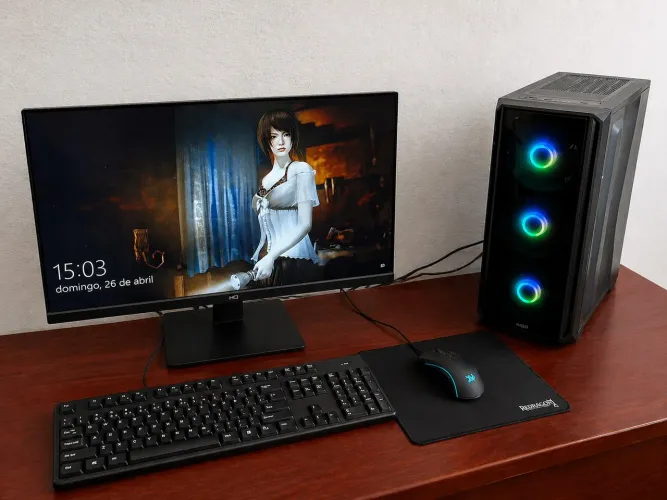 KIT PC GAMER COM MONITOR MOUSE E TECLADO -  i7 SSD 512gb 16GB RAM 
