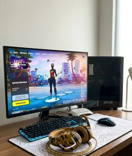PC GAMER COMPLETO (impecável) RTX 3060 16GB+Intel i3. Monitor 27polegada 240hz+fone gamer