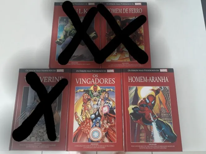 HQs Salvat capa vermelha Marvel 