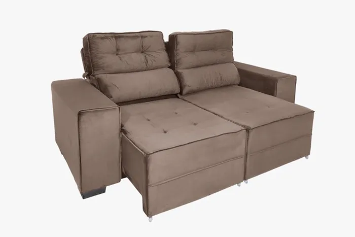 Sofa retratil Reclinável veludo New York a 