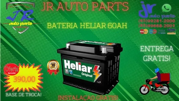 Bateria Heliar 60Ah 
