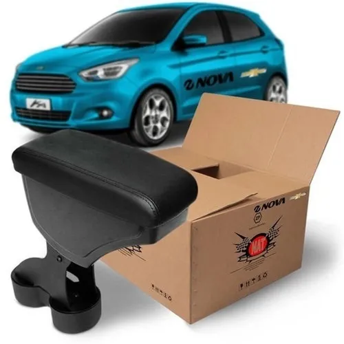 Apoio Descanso Encosto Braço Ford Ka 2014 A 2020 Com a Linha preta - prata - branca