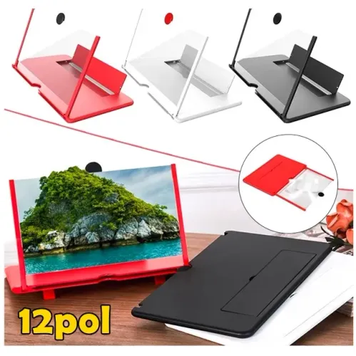 Tela Lupa Ampliadora 3d Imagem De Celular 12 Polegadas Zoom  