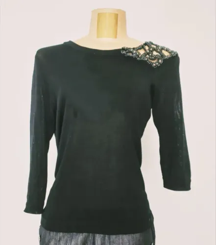 Blusa tricot Brasil em Gotas