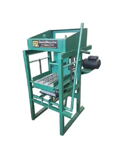 Maquina Semi automatica QM-2 para bloco de 15 vedação para blocos e canaletas Com Molde
