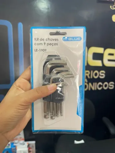 Jogo Chaves Allen Abaulada 1,5 A 10 Mm T-10 A T-50 9 Peças