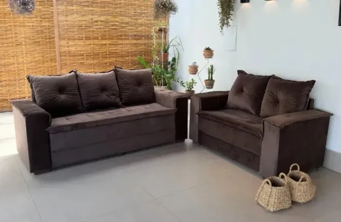 Sofa de 2x3 lugares produto novo