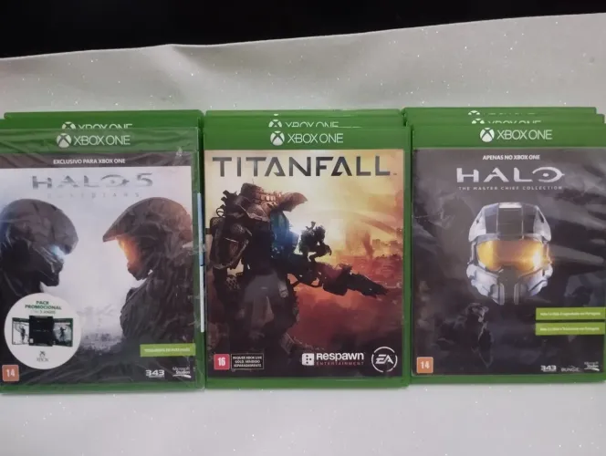 Valor unitário xbox One: Halo 5 Guardians, Titanfall e Halo: The Master Chief Collection